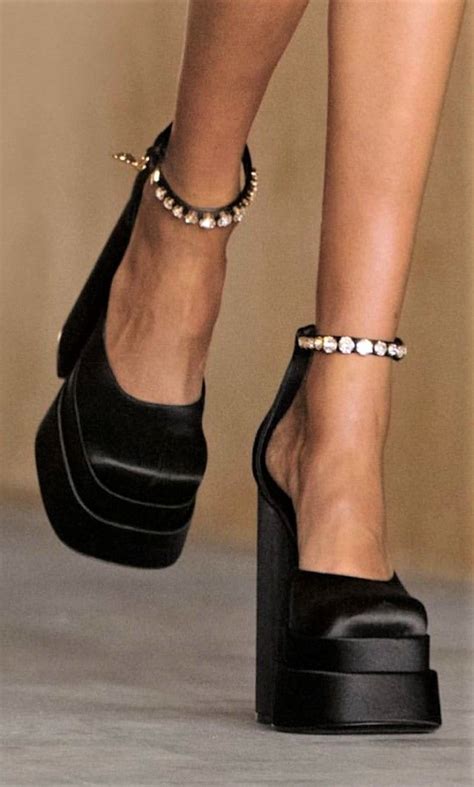 cheap versace high heels|versace chunky heels.